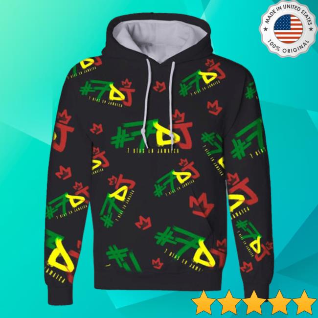 #7Dj Color Logo All Over Print Sweaters 3D Aop